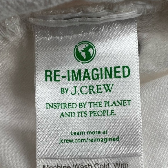 J. Crew Denim White Slim Boyfriend Rough Hem Distressed Jeans Size 24 Women’s - Picture 6 of 8